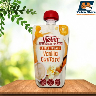 Hoa quả nghiền Heinz vị Vanilla Custard (6 tháng +) 120 gr